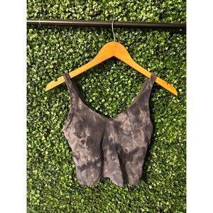 Lululemon Gray Diamond Dye Cropped Align Tank Top Size 4